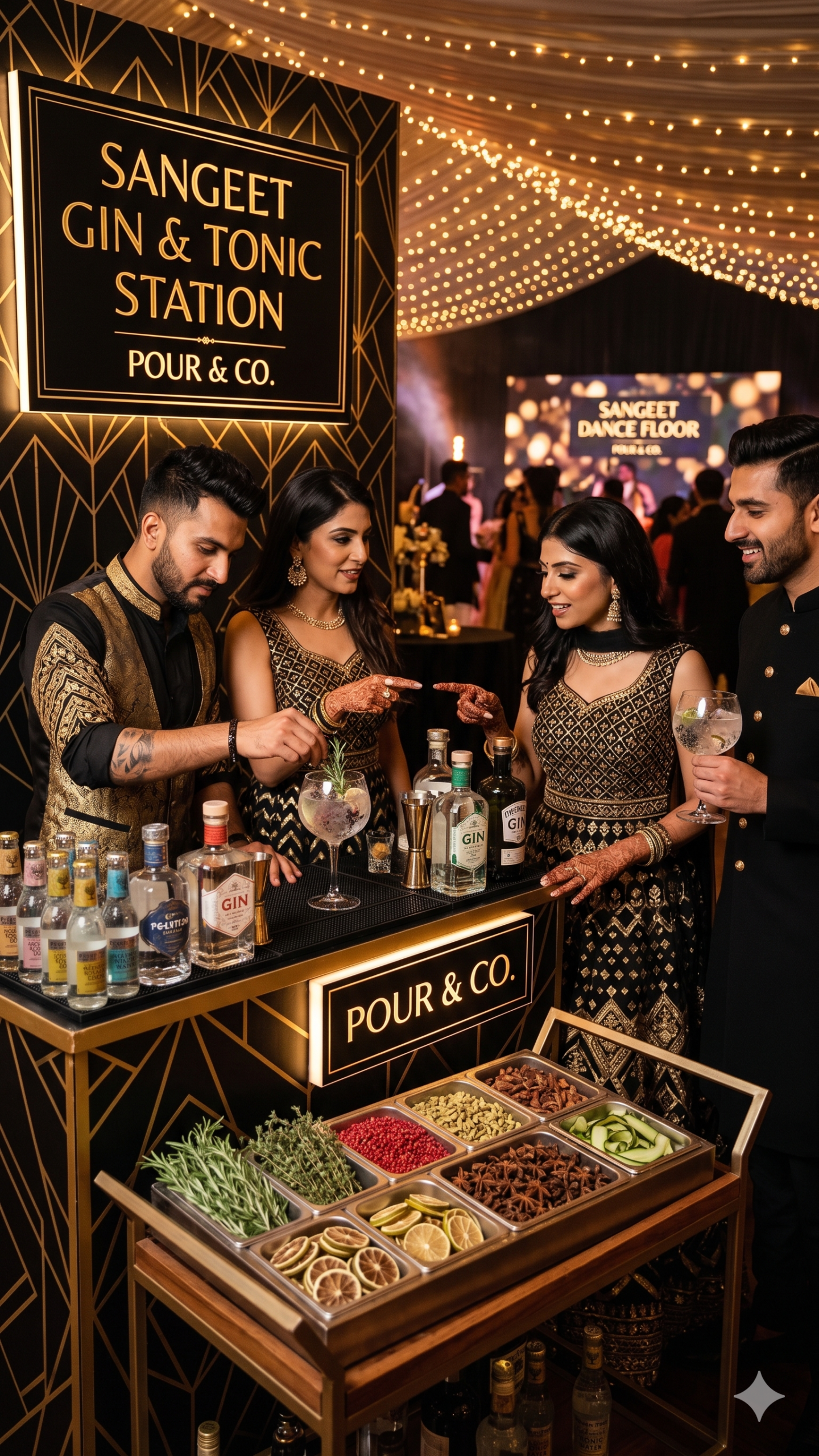 Sangeet cocktail drinks for guest